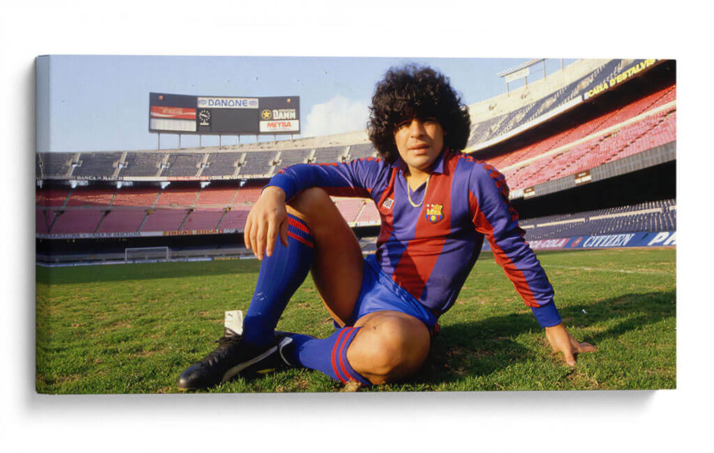 Diego a los 23 en el Barça | Cuadro decorativo de Canvas Lab