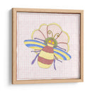 Silueta En Gingham Rosa I - Nancy Slocum | Cuadro decorativo de Canvas Lab