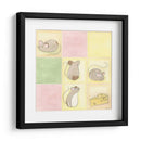 Tic-Tac Ratones En Rosa - June Erica Vess | Cuadro decorativo de Canvas Lab