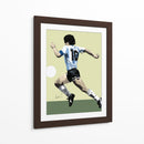 Maradona dominando el balón | Cuadro decorativo de Canvas Lab