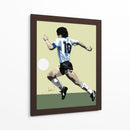 Maradona dominando el balón | Cuadro decorativo de Canvas Lab