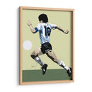 Maradona dominando el balón | Cuadro decorativo de Canvas Lab