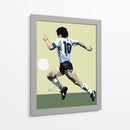 Maradona dominando el balón | Cuadro decorativo de Canvas Lab