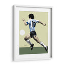 Maradona dominando el balón | Cuadro decorativo de Canvas Lab