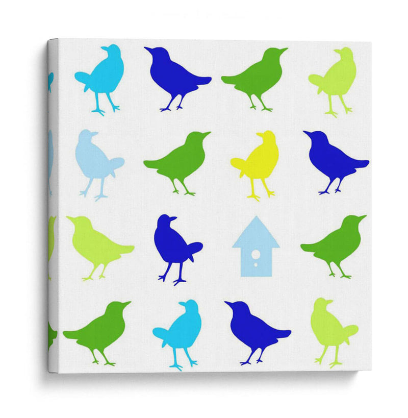 Animal Sudoku En Azul I - Chariklia Zarris | Cuadro decorativo de Canvas Lab