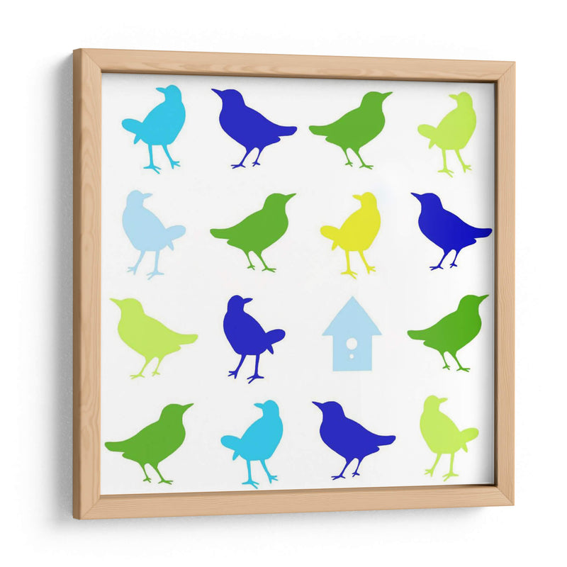 Animal Sudoku En Azul I - Chariklia Zarris | Cuadro decorativo de Canvas Lab