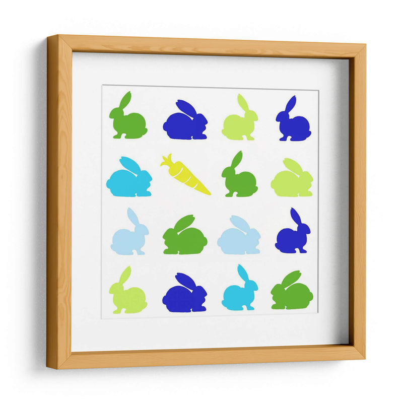 Animal Sudoku En Azul Ii - Chariklia Zarris | Cuadro decorativo de Canvas Lab