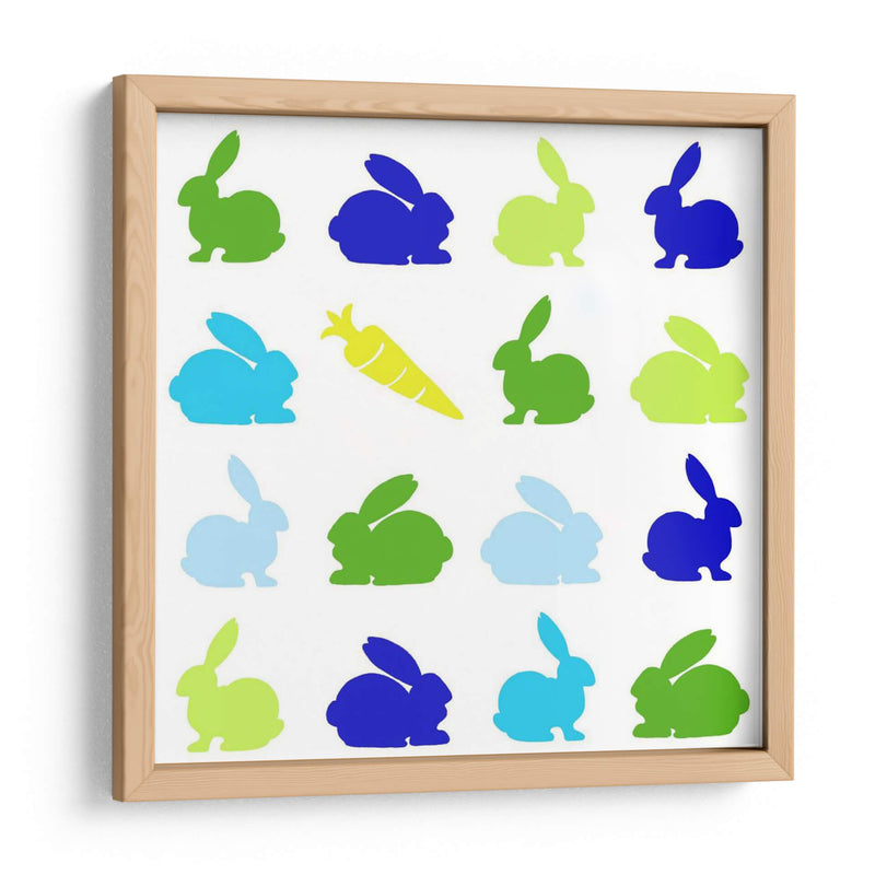 Animal Sudoku En Azul Ii - Chariklia Zarris | Cuadro decorativo de Canvas Lab