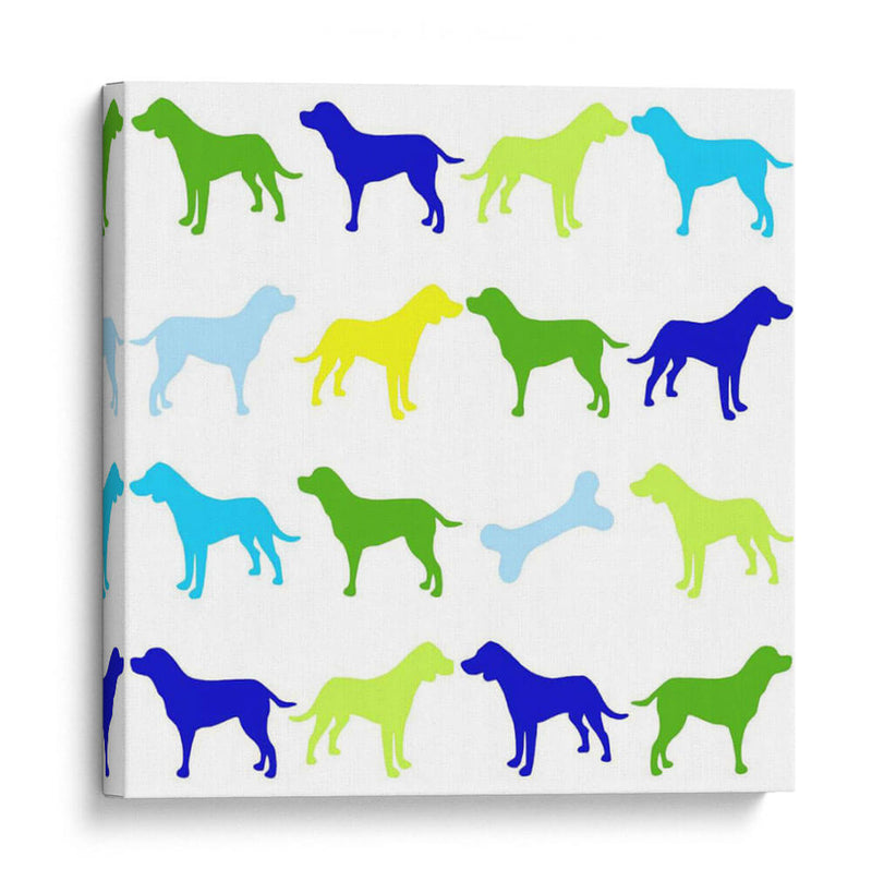 Animal Sudoku En Azul Iii - Chariklia Zarris | Cuadro decorativo de Canvas Lab