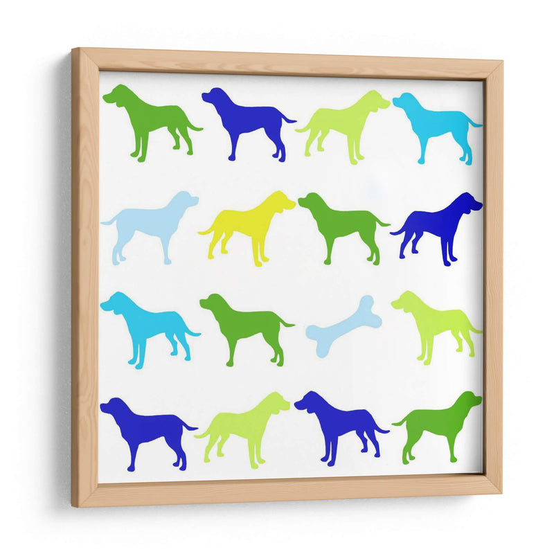 Animal Sudoku En Azul Iii - Chariklia Zarris | Cuadro decorativo de Canvas Lab