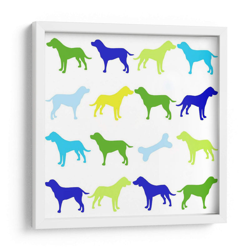 Animal Sudoku En Azul Iii - Chariklia Zarris | Cuadro decorativo de Canvas Lab