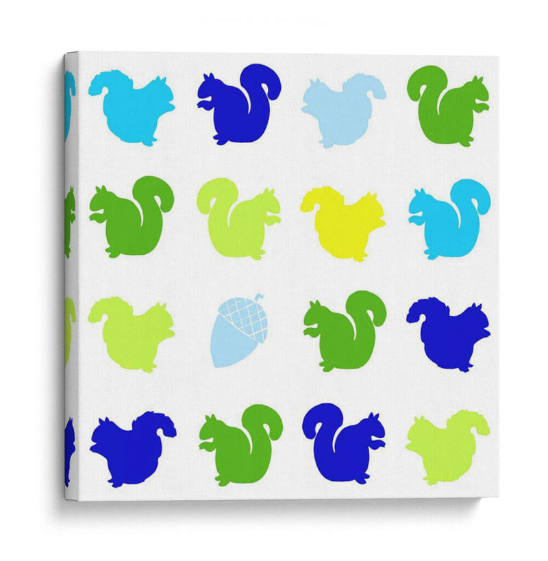 Animal Sudoku En Azul Vi - Chariklia Zarris | Cuadro decorativo de Canvas Lab