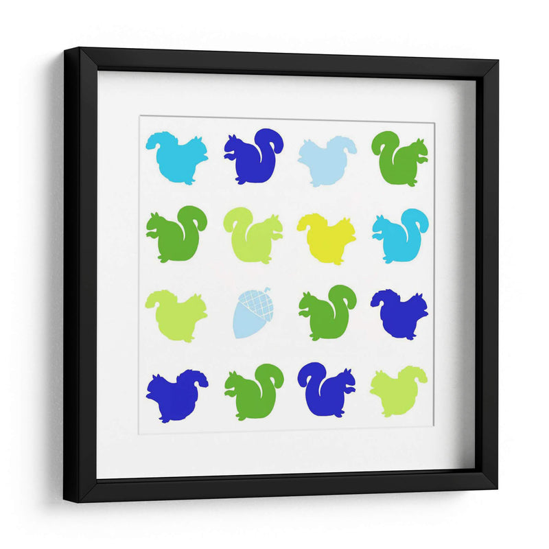 Animal Sudoku En Azul Vi - Chariklia Zarris | Cuadro decorativo de Canvas Lab