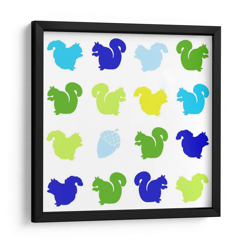 Animal Sudoku En Azul Vi - Chariklia Zarris | Cuadro decorativo de Canvas Lab