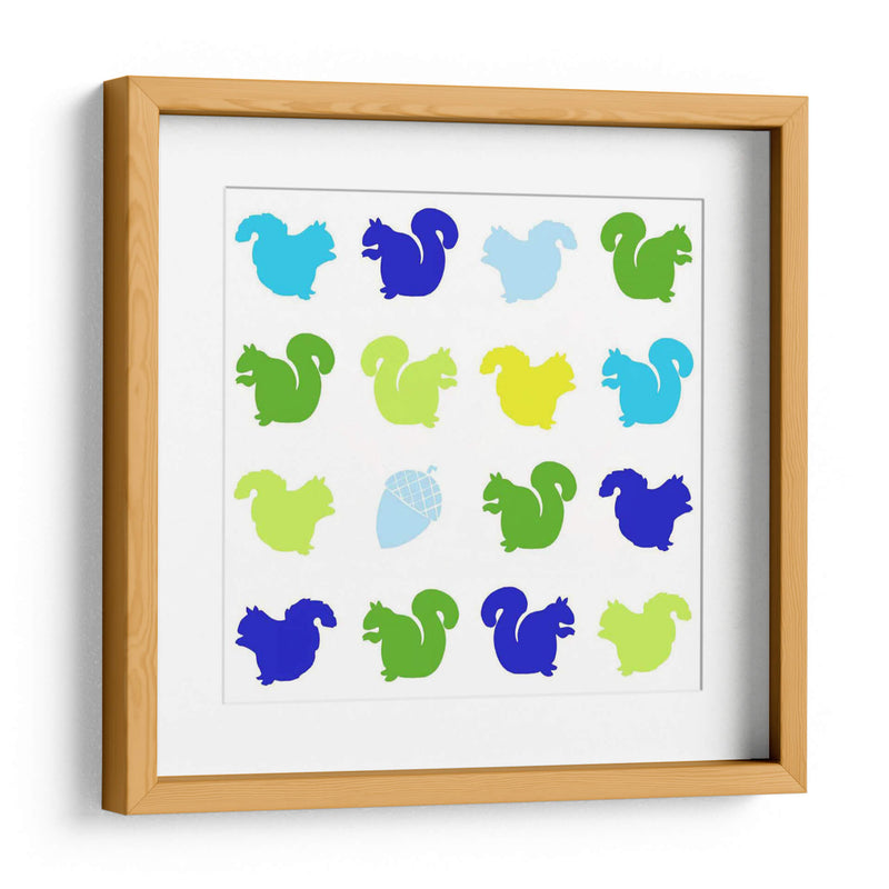 Animal Sudoku En Azul Vi - Chariklia Zarris | Cuadro decorativo de Canvas Lab