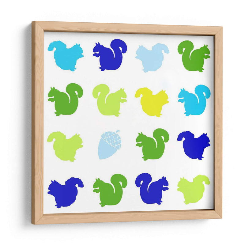 Animal Sudoku En Azul Vi - Chariklia Zarris | Cuadro decorativo de Canvas Lab