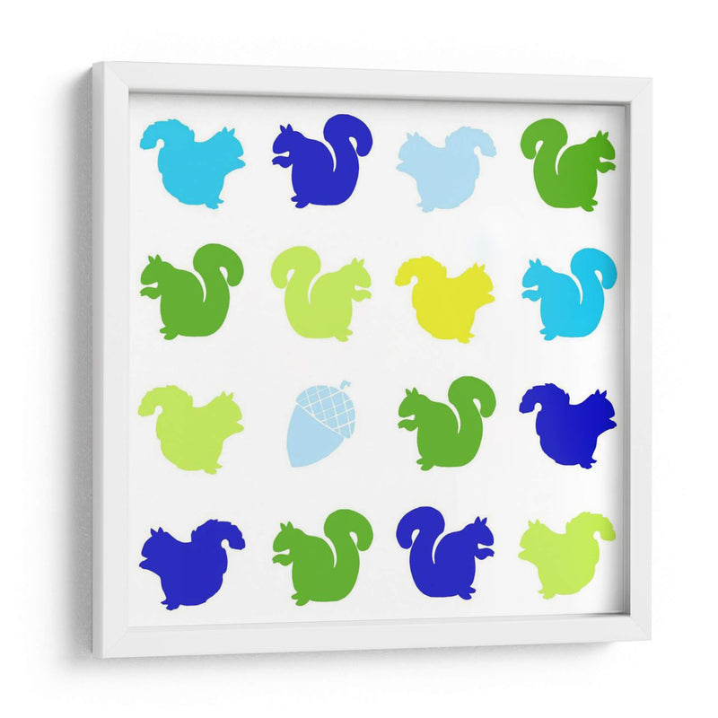 Animal Sudoku En Azul Vi - Chariklia Zarris | Cuadro decorativo de Canvas Lab