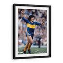 Maradona celebrando en el campo | Cuadro decorativo de Canvas Lab