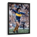 Maradona celebrando en el campo | Cuadro decorativo de Canvas Lab