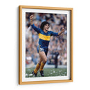 Maradona celebrando en el campo | Cuadro decorativo de Canvas Lab