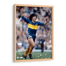 Maradona celebrando en el campo | Cuadro decorativo de Canvas Lab