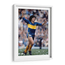 Maradona celebrando en el campo | Cuadro decorativo de Canvas Lab