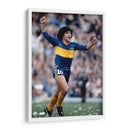 Maradona celebrando en el campo | Cuadro decorativo de Canvas Lab