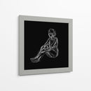 Figura Estudio Sobre Negro I - Charles Swinford | Cuadro decorativo de Canvas Lab