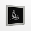 Estudio De La Figura Sobre Black Ii - Charles Swinford | Cuadro decorativo de Canvas Lab