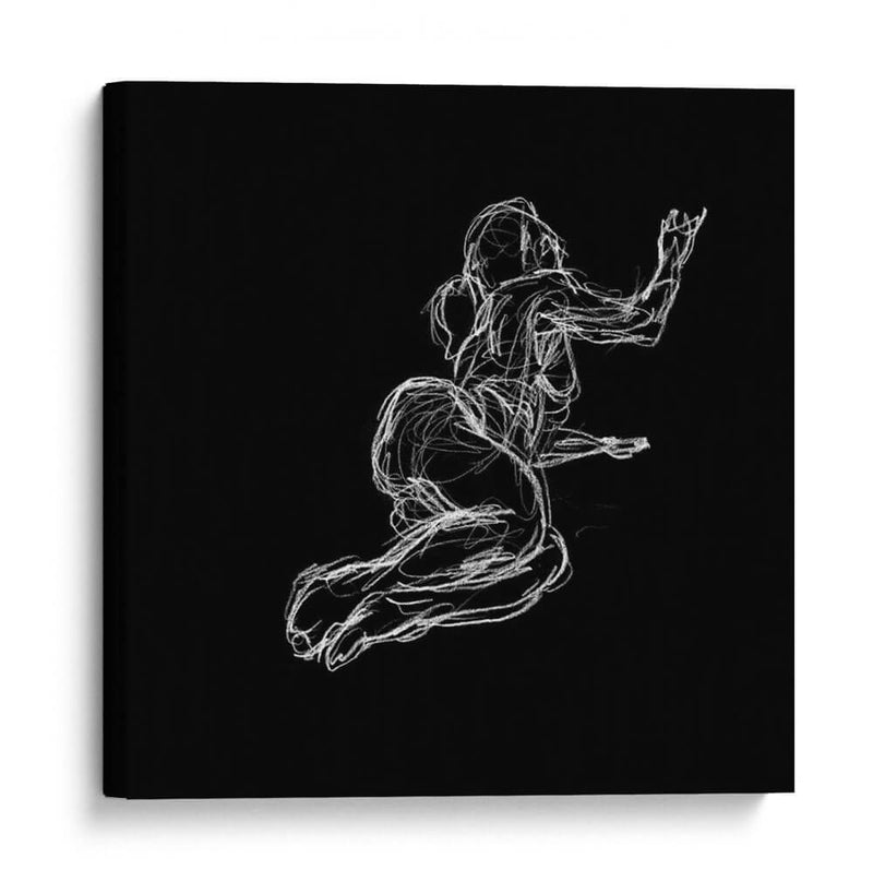 Estudio De Figura Sobre Negro Iv - Charles Swinford | Cuadro decorativo de Canvas Lab