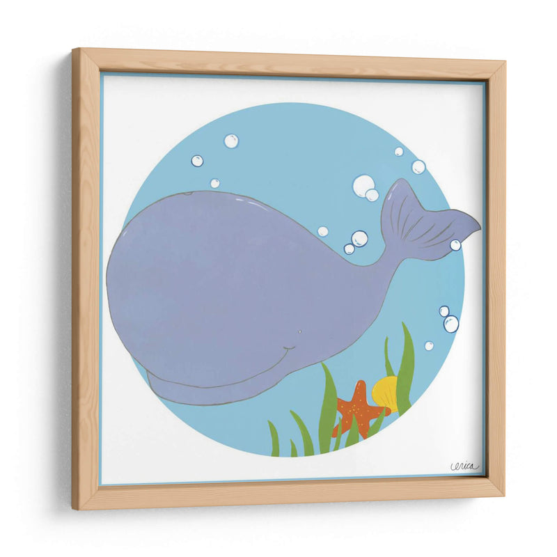 Wally La Ballena - June Erica Vess | Cuadro decorativo de Canvas Lab