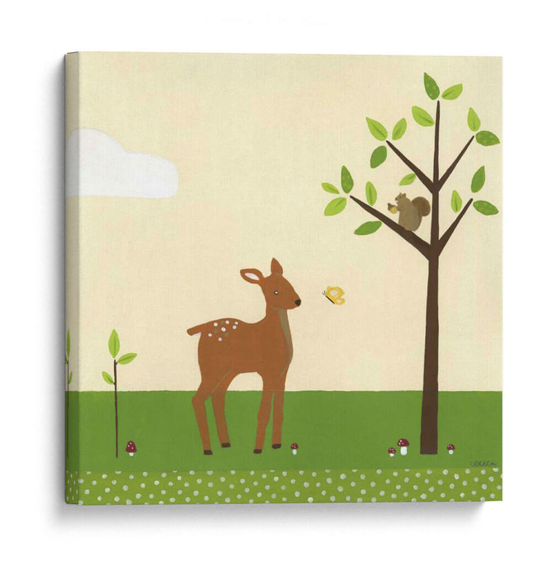 Amigos De Woodland I - June Erica Vess | Cuadro decorativo de Canvas Lab