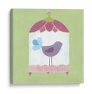 Patchwork Birdcage I - June Erica Vess | Cuadro decorativo de Canvas Lab