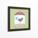 Patchwork Birdcage I - June Erica Vess | Cuadro decorativo de Canvas Lab