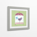 Patchwork Birdcage I - June Erica Vess | Cuadro decorativo de Canvas Lab