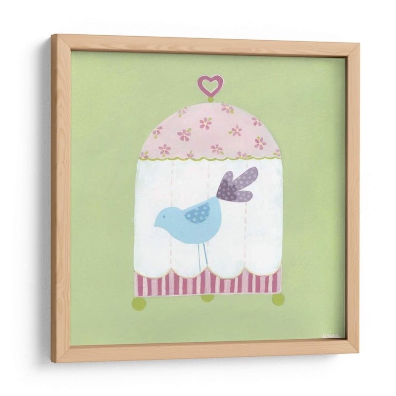 Patchwork Birdcage Ii - June Erica Vess | Cuadro decorativo de Canvas Lab