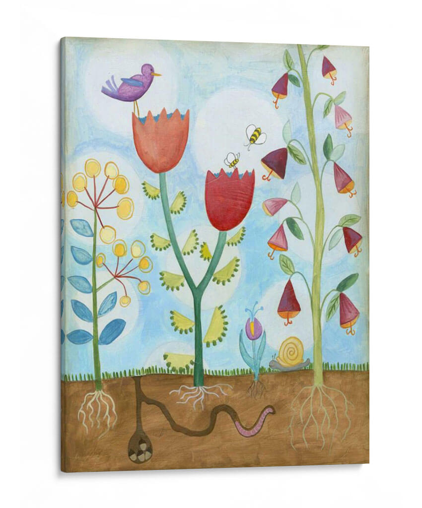 Jardín Flores Caprichoso I - Megan Meagher | Cuadro decorativo de Canvas Lab