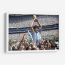 Maradona levantando la copa del mundo | Cuadro decorativo de Canvas Lab