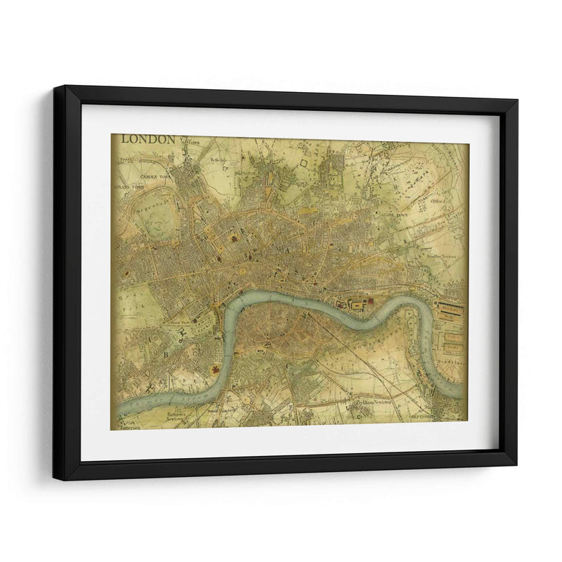 Mapa De Londres - Vision Studio | Cuadro decorativo de Canvas Lab