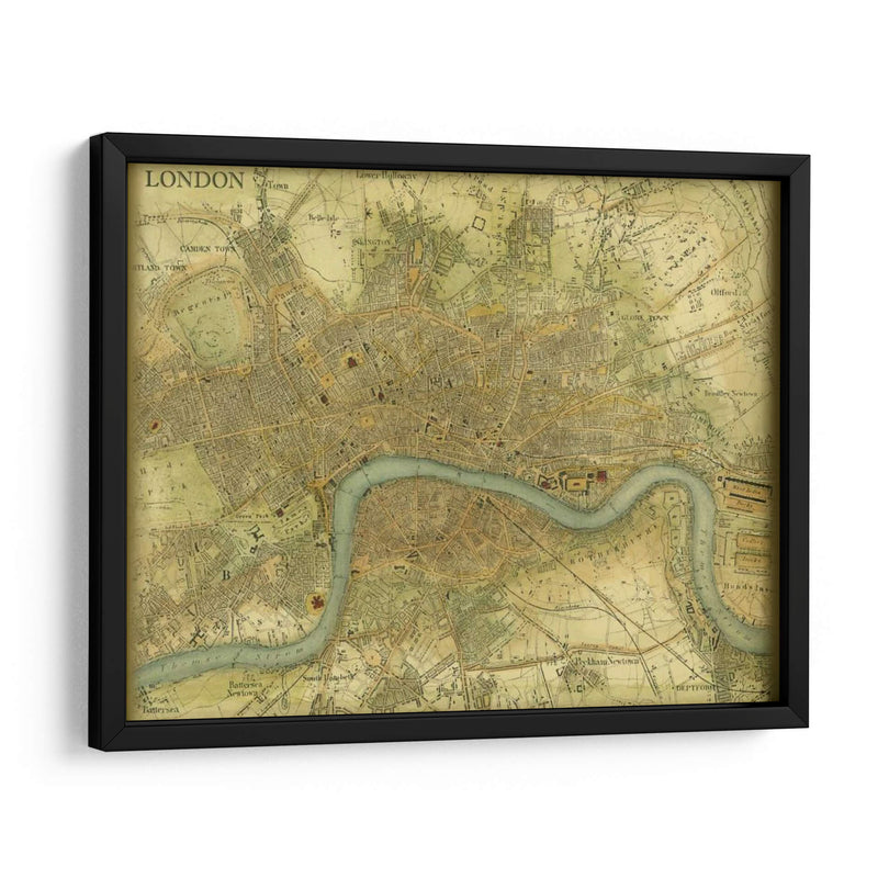 Mapa De Londres - Vision Studio | Cuadro decorativo de Canvas Lab