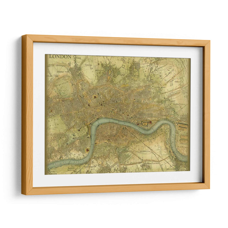 Mapa De Londres - Vision Studio | Cuadro decorativo de Canvas Lab