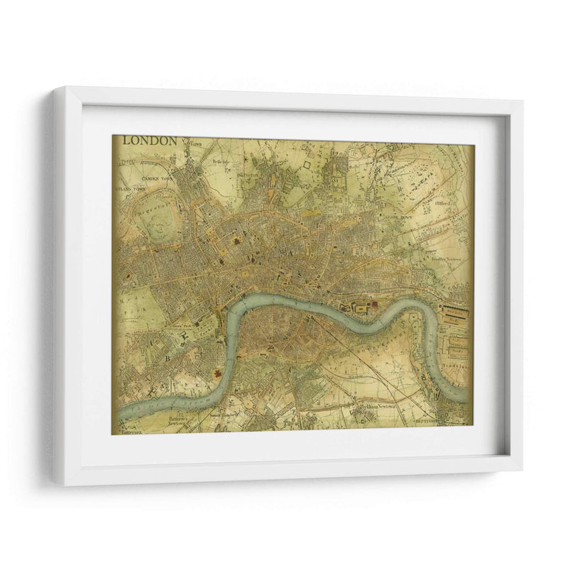 Mapa De Londres - Vision Studio | Cuadro decorativo de Canvas Lab