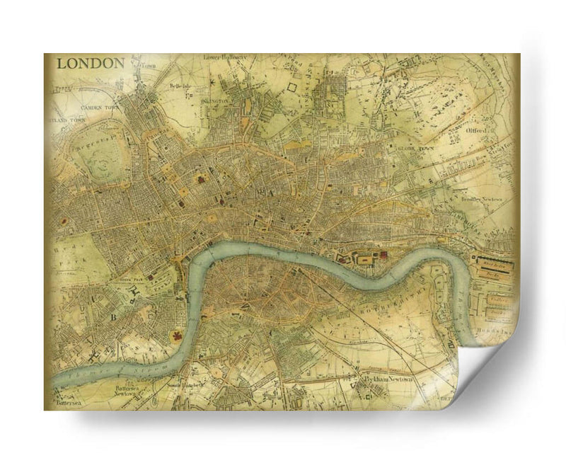 Mapa De Londres - Vision Studio | Cuadro decorativo de Canvas Lab