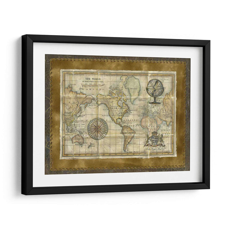 Mapa Del Mundo Antiguo - Vision Studio | Cuadro decorativo de Canvas Lab