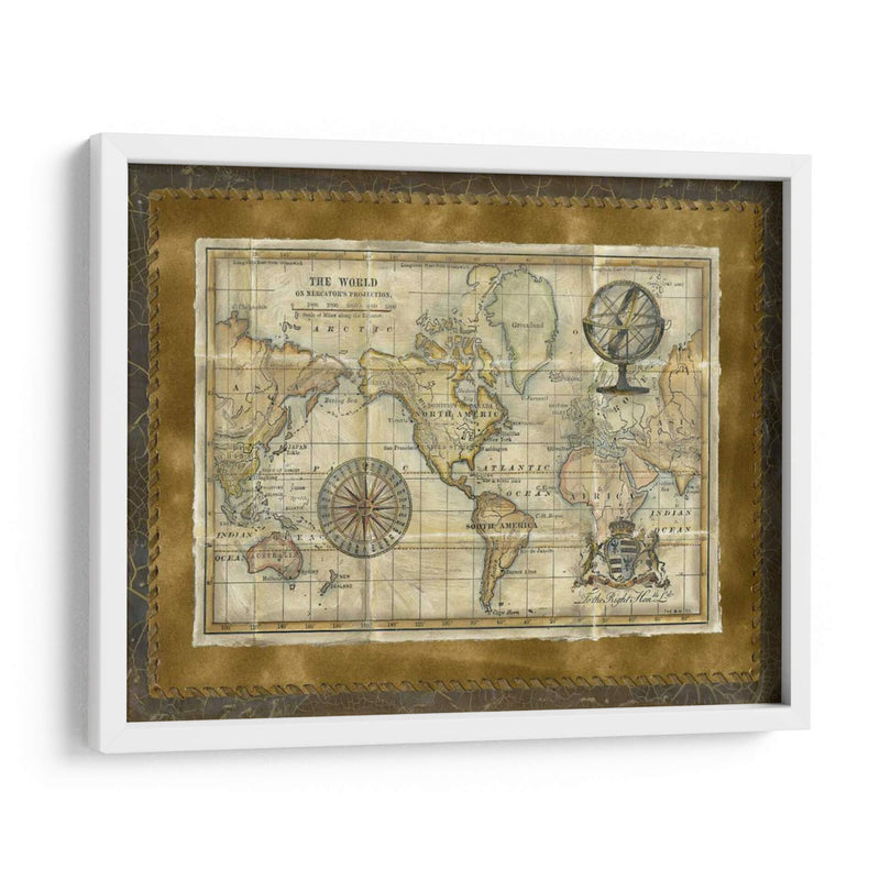 Mapa Del Mundo Antiguo - Vision Studio | Cuadro decorativo de Canvas Lab