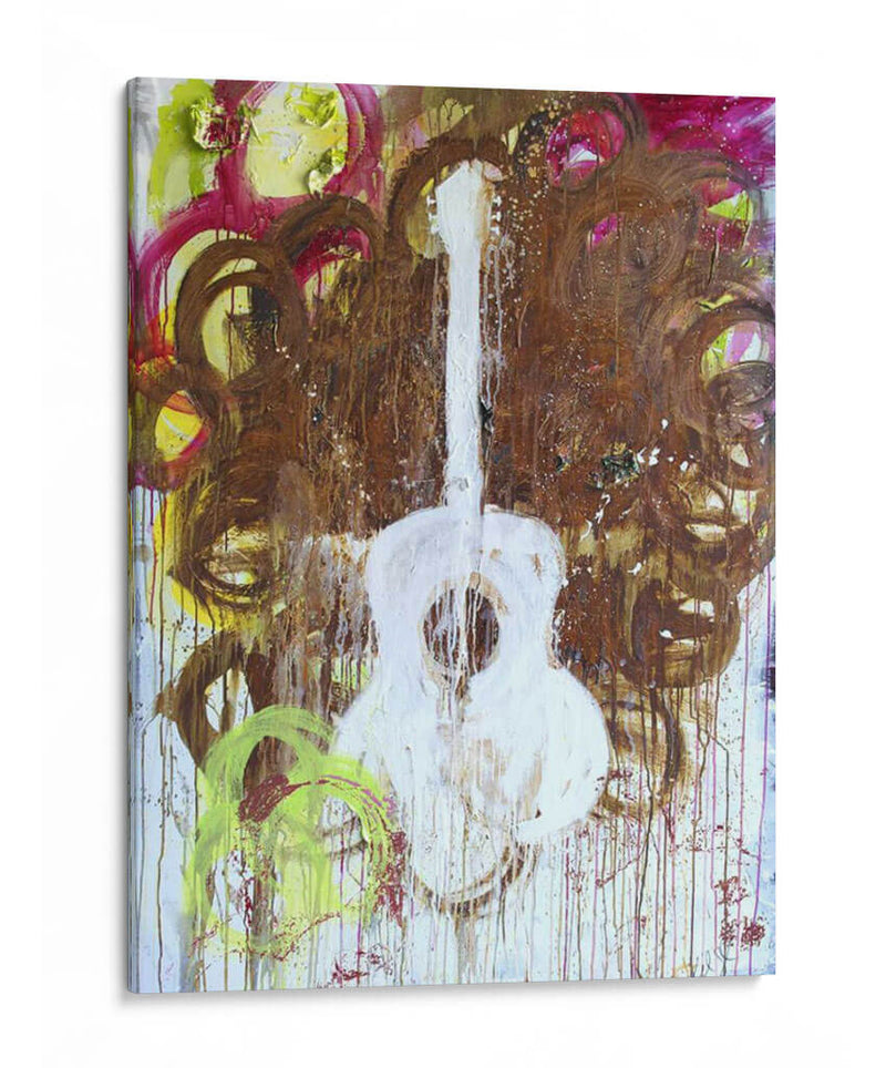 Guitarra Blanca - Kent Youngstrom | Cuadro decorativo de Canvas Lab