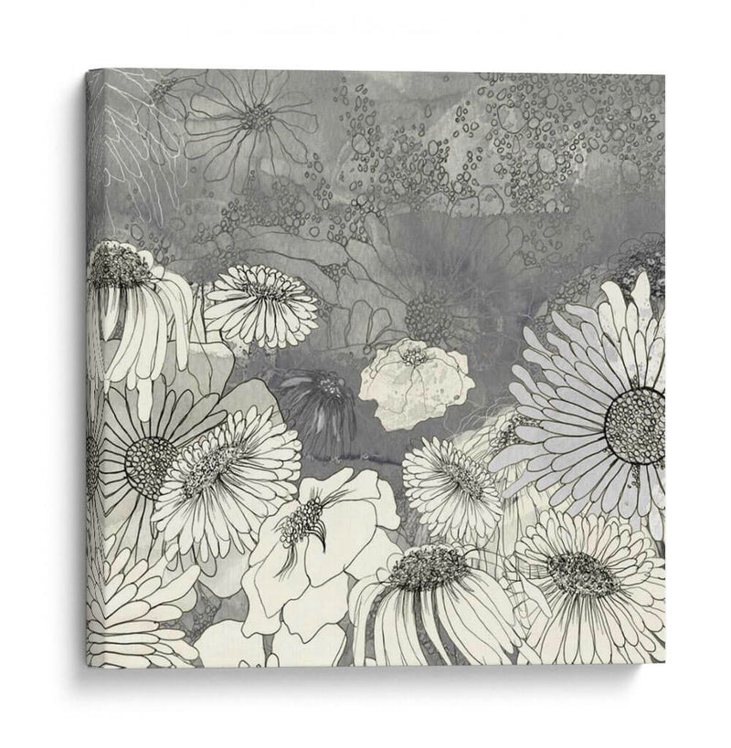 Flores En Gris I - Ingrid Blixt | Cuadro decorativo de Canvas Lab