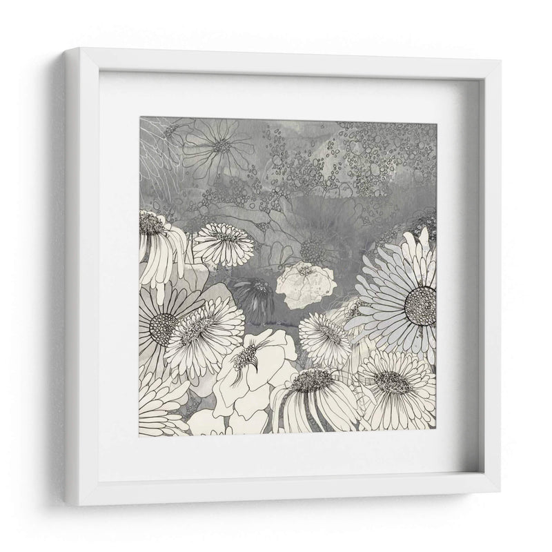 Flores En Gris I - Ingrid Blixt | Cuadro decorativo de Canvas Lab