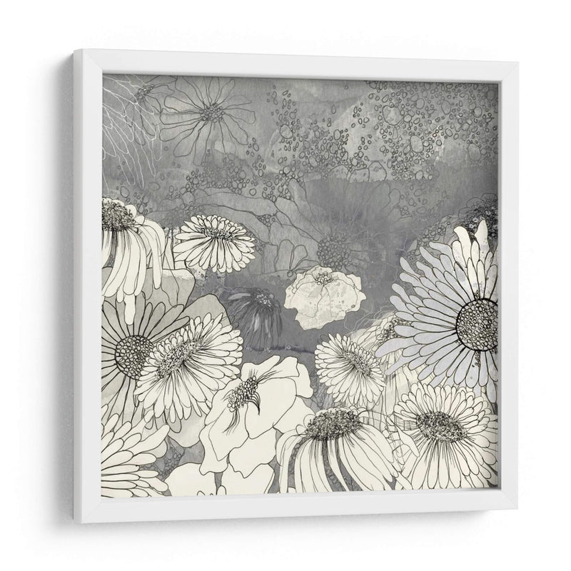 Flores En Gris I - Ingrid Blixt | Cuadro decorativo de Canvas Lab