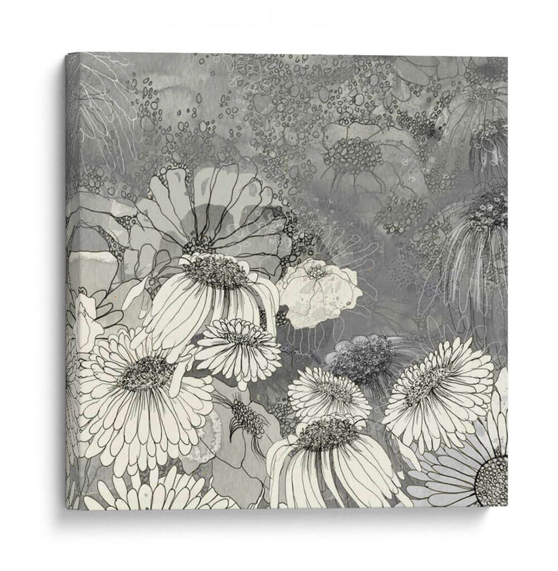 Flores En Gris Ii - Ingrid Blixt | Cuadro decorativo de Canvas Lab